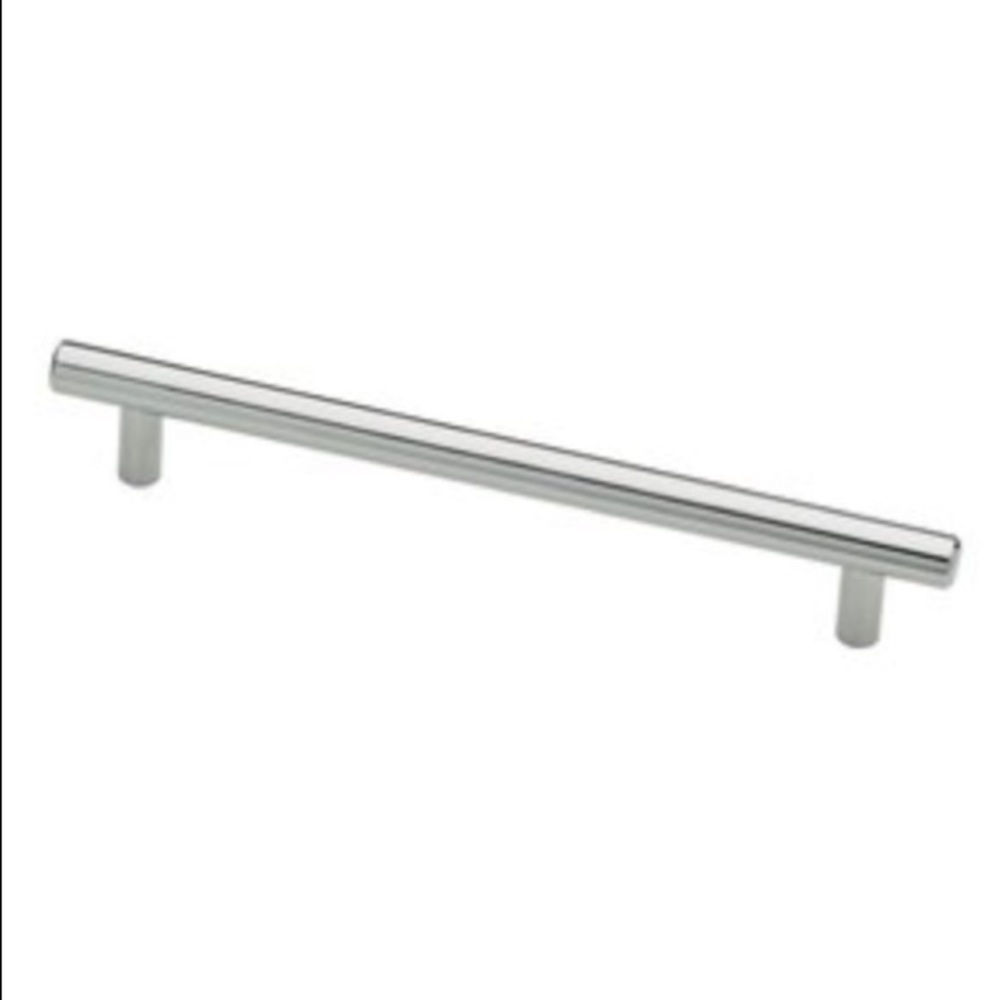 3 Steel Bar Pull in Polished Chrome - Liberty Hardware